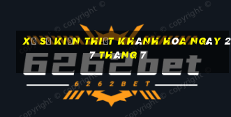 xổ số kiến thiết khánh hòa ngày 27 tháng 7