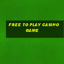 free to play casino game