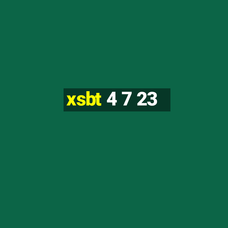 xsbt 4 7 23