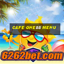 cafe one88 menu