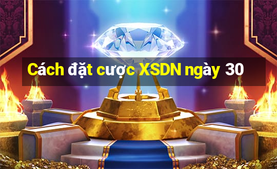 Cách đặt cược XSDN ngày 30