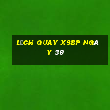 Lịch quay XSBP ngày 30