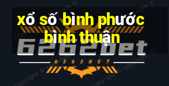 xổ số bình phước bình thuận