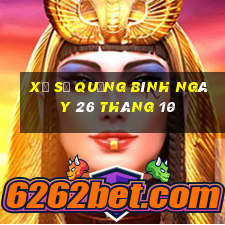 xổ số quảng bình ngày 26 tháng 10