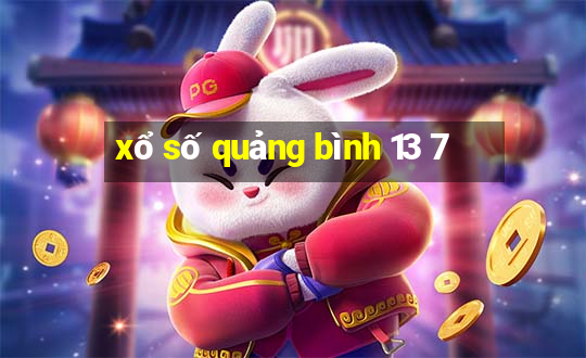 xổ số quảng bình 13 7