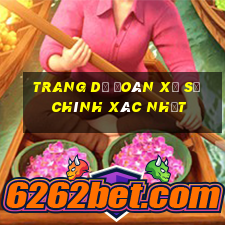 trang dự đoán xổ số chính xác nhất