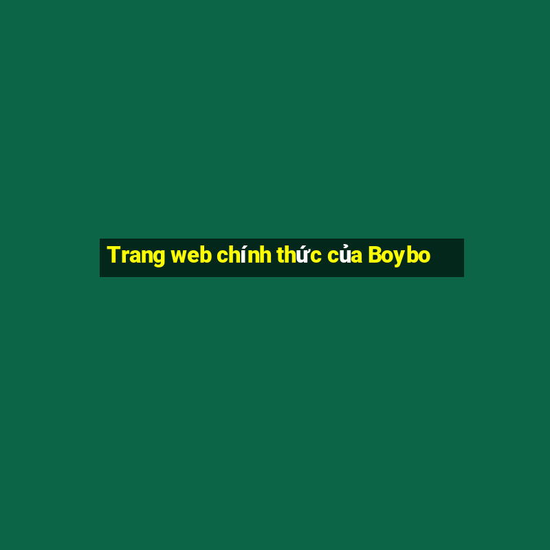 Trang web chính thức của Boybo