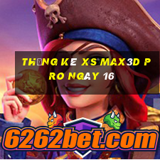 Thống kê xs Max3D Pro ngày 16