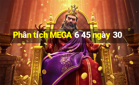 Phân tích MEGA 6 45 ngày 30