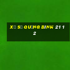 xổ số quảng bình 21 12