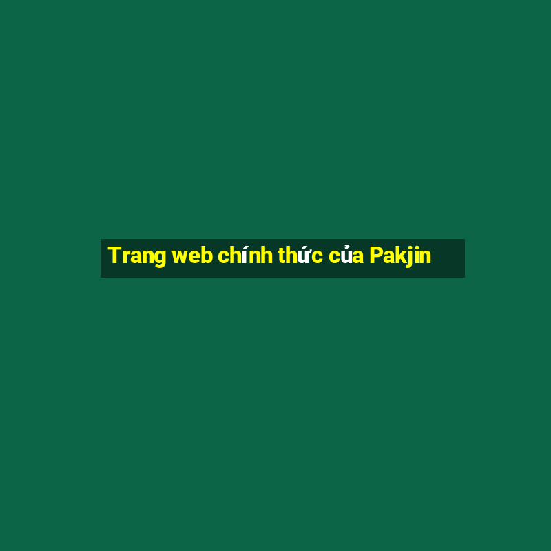 Trang web chính thức của Pakjin