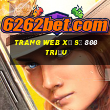 Trang web xổ số 800 triệu