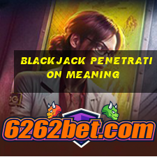 blackjack penetration meaning