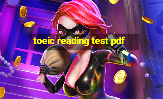 toeic reading test pdf