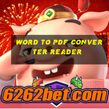 word to pdf converter reader