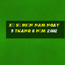 xổ số miền nam ngày 5 tháng 8 năm 2002