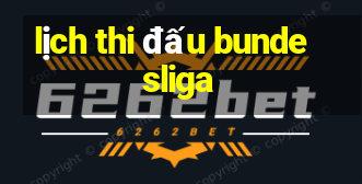 lịch thi đấu bundesliga