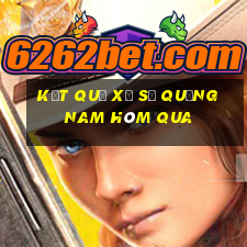 kết quả xổ số quảng nam hôm qua