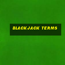 blackjack terms