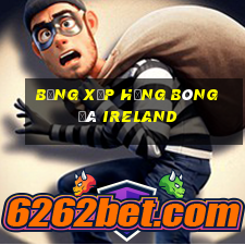 bảng xếp hạng bóng đá ireland