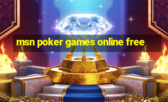 msn poker games online free