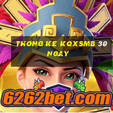 thong ke kqxsmb 30 ngay