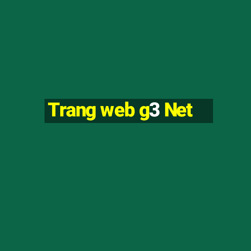 Trang web g3 Net