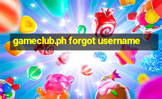 gameclub.ph forgot username