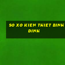 so xo kien thiet binh dinh