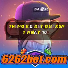 THỐNG KÊ KẾT QUẢ XSNT ngày 16