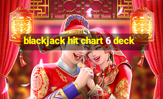 blackjack hit chart 6 deck