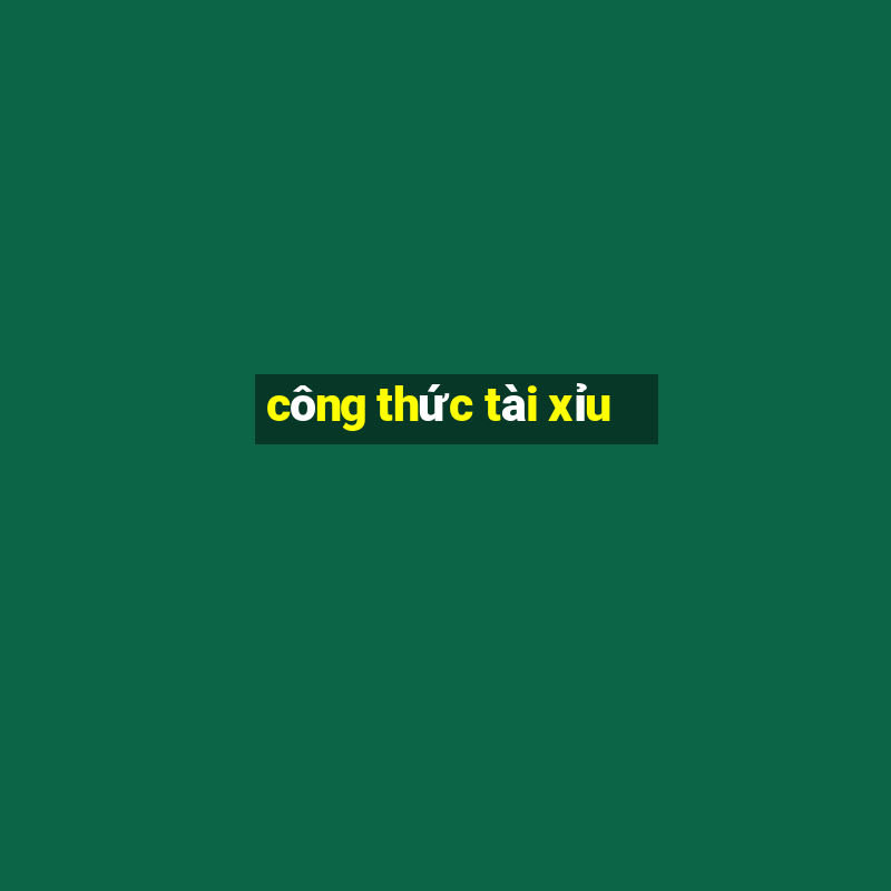 công thức tài xỉu