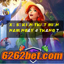 xổ số kiến thiết miền nam ngày 4 tháng 7