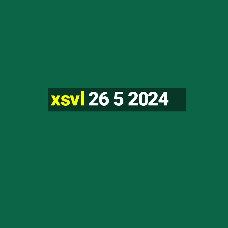 xsvl 26 5 2024