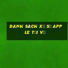 Danh sách xổ số Apple Tải về