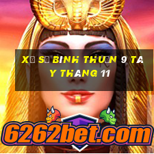 xổ số bình thuận 9 tây tháng 11