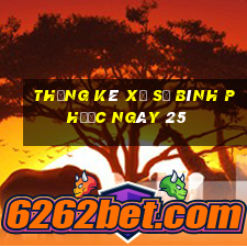 Thống kê Xổ Số Bình Phước ngày 25