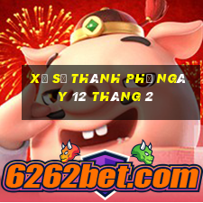 xổ số thành phố ngày 12 tháng 2