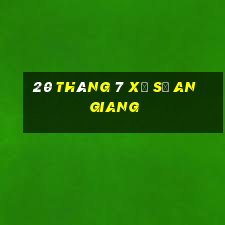 20 tháng 7 xổ số an giang