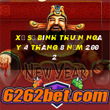 xổ số bình thuận ngày 4 tháng 8 năm 2002