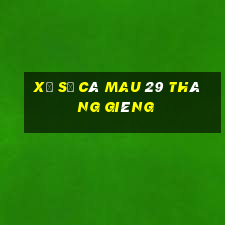 xổ số cà mau 29 tháng giêng