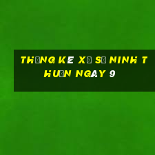 Thống kê Xổ Số ninh thuận ngày 9