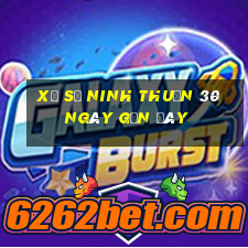 xổ số ninh thuận 30 ngày gần đây