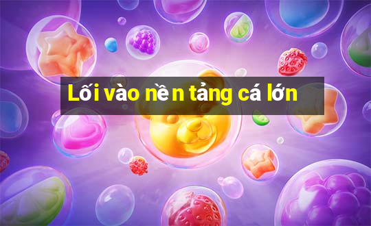 Lối vào nền tảng cá lớn