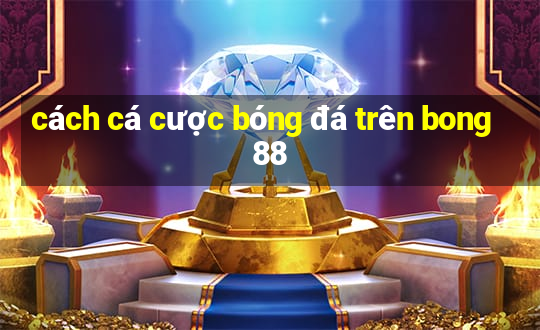 cách cá cược bóng đá trên bong88