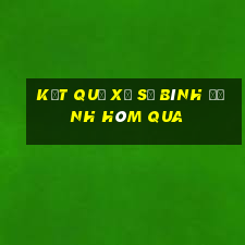 kết quả xổ số bình định hôm qua