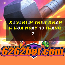 xổ số kiến thiết khánh hòa ngày 13 tháng 7