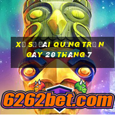 xổ số đài quảng trị ngày 20 tháng 7