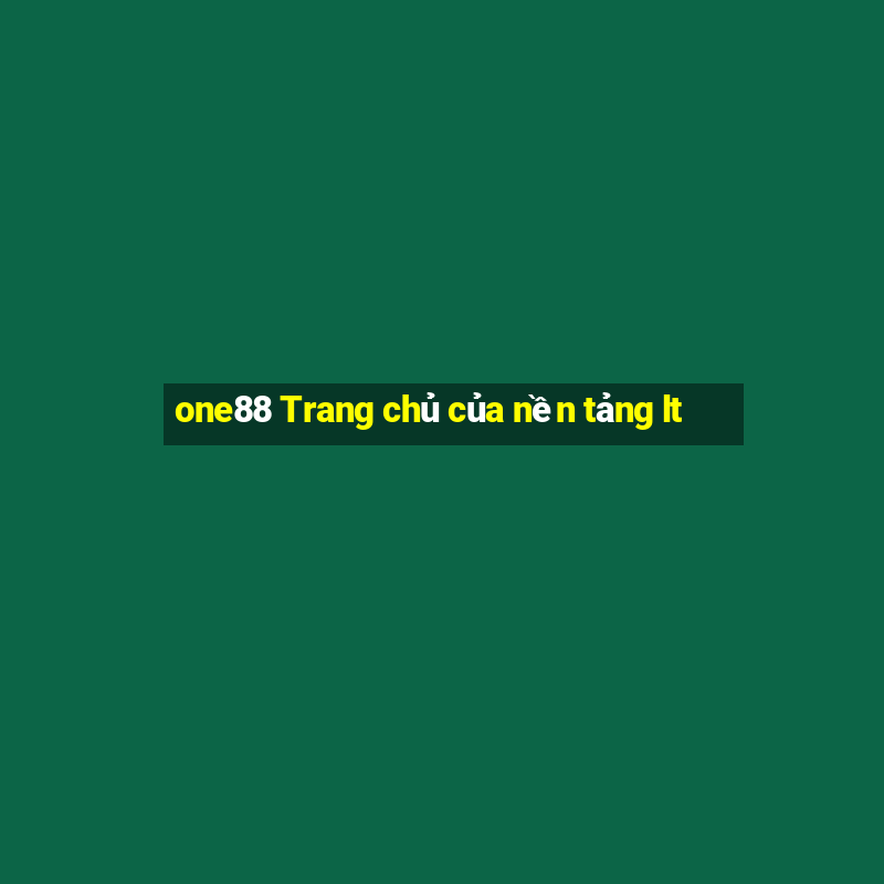 one88 Trang chủ của nền tảng lt