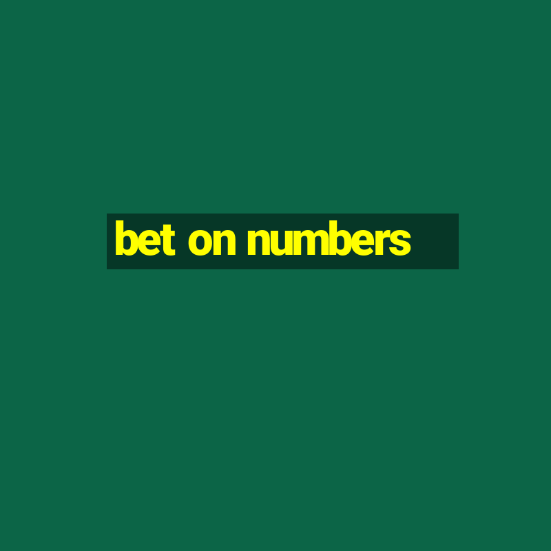 bet on numbers